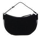 COCCINELLE Priscilla Eco. W Handbag Faux Leather Woven Noir / Noir COCCINELLE Priscilla Eco. W Handbag Faux Leather Woven Noir / Noir