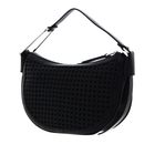COCCINELLE Priscilla Eco. W Handbag Faux Leather Woven Noir / Noir COCCINELLE Priscilla Eco. W Handbag Faux Leather Woven Noir / Noir