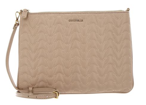 COCCINELLE Best Matelasse Crossbody Bag Toasted