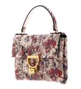 COCCINELLE Arlettis Flower Print Handbag Printed Grained Leather Mul. Creamy Pink COCCINELLE Arlettis Flower Print Handbag Printed Grained Leather Mul. Creamy Pink