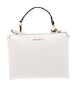 COCCINELLE Arlettis Signature Handbag Grained Leather Coconut Milk