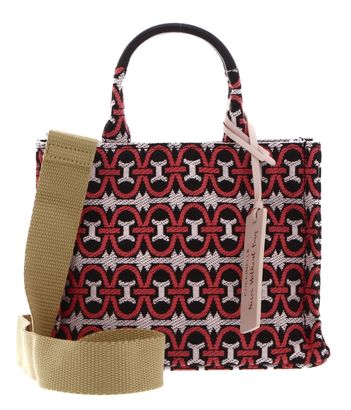 COCCINELLE Never Without Bag Jacquar Handbag Mul. Cranbe / Cola