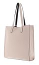 COCCINELLE Easy Shopping Handbag Double Grained Leather Creamy Pin / Dark Br COCCINELLE Easy Shopping Handbag Double Grained Leather Creamy Pin / Dark Br