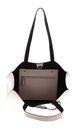 COCCINELLE Easy Shopping Handbag Double Grained Leather Creamy Pin / Dark Br COCCINELLE Easy Shopping Handbag Double Grained Leather Creamy Pin / Dark Br