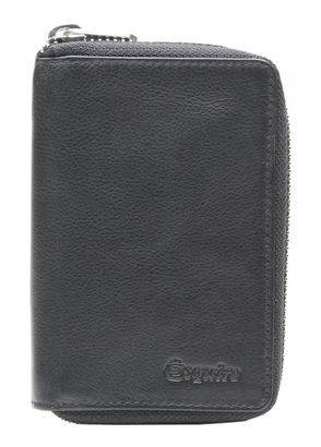 Esquire Oslo Nappa CC Zip Wallet Black