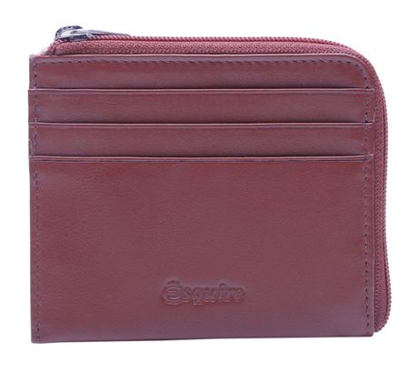 Esquire Oslo Nappa Wallet Red