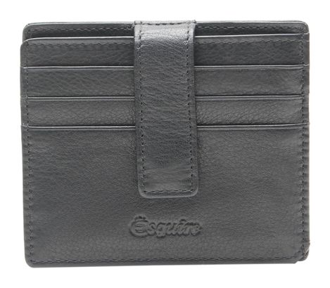 Esquire Oslo Nappa Card Holder Black