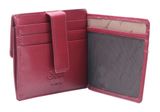 Esquire Oslo Coin and Card Holder Red