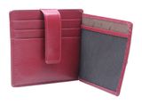 Esquire Oslo Nappa CC Wallet Red