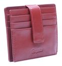 Esquire Oslo Nappa CC Wallet Red