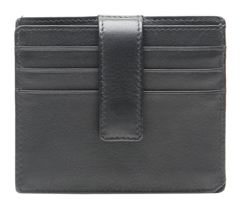 Esquire Oslo Coin and Card Holder Black