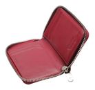 Esquire Oslo Nappa CC Zip Wallet Red