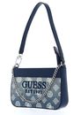 GUESS Katey Mini Top Zip Shoulder Bag Denim Ombre Logo