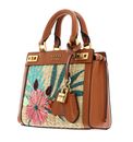 GUESS Katey Mini Satchel Natural / Cognac