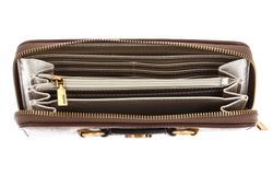 GUESS Izzy SLG Large Zip Around Wallet Latte Logo / Brown | Buy