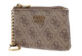 GUESS Izzy SLG Small Zip Pouch Latte Logo / Light Lime GUESS Izzy SLG Small Zip Pouch Latte Logo / Light Lime