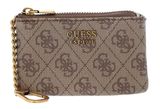 GUESS Izzy SLG Small Zip Pouch Latte Logo / Light Lime GUESS Izzy SLG Small Zip Pouch Latte Logo / Light Lime