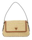 GUESS Desideria Flap Shoulder Bag Natural / Cognac