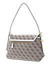 GUESS Desideria Flap Shoulder Bag Beige Logo GUESS Desideria Flap Shoulder Bag Beige Logo