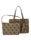 GUESS Eco Brenton Tote Latte Logo