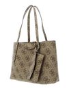 GUESS Eco Brenton Tote Latte Logo