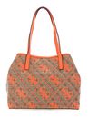 GUESS Vikky Large Tote Latte Logo / Orange