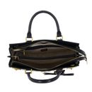 GUESS Katey Croc Large Luxury Satchel Black