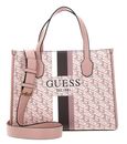 GUESS Silvana Two Compartment Tote Pale Rose Logo