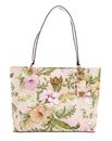 GUESS Nerina Noel Tote Peach Floral GUESS Nerina Noel Tote Peach Floral