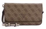 GUESS Noelle Xbody Flap Organizer Latte Logo GUESS Noelle Xbody Flap Organizer Latte Logo