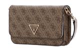 GUESS Noelle Xbody Flap Organizer Latte Logo GUESS Noelle Xbody Flap Organizer Latte Logo