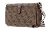 GUESS Noelle Xbody Flap Organizer Latte Logo GUESS Noelle Xbody Flap Organizer Latte Logo