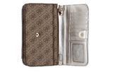 GUESS Noelle Xbody Flap Organizer Latte Logo GUESS Noelle Xbody Flap Organizer Latte Logo