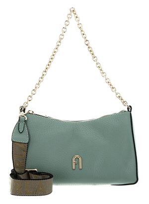 FURLA Primula Mini Crossbody Doub Mineral Green + Metal Taupe