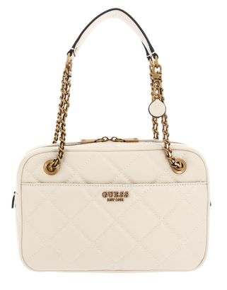 GUESS Abey Top Zip Shoulder Bag Stone