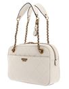 GUESS Abey Top Zip Shoulder Bag Stone