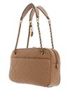 GUESS Abey Top Zip Shoulder Bag Beige GUESS Abey Top Zip Shoulder Bag Beige