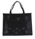 GUESS Katey Perf Small Tote Black GUESS Katey Perf Small Tote Black