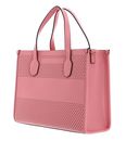 GUESS Katey Perf Small Tote Pink GUESS Katey Perf Small Tote Pink