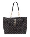 GUESS Tiberia Tote Mocha Logo GUESS Tiberia Tote Mocha Logo