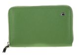 abro Leather Ariete Zip Wallet Lime
