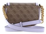 GUESS Izzy Mini Crossbody Flap Latte Logo / Lavender GUESS Izzy Mini Crossbody Flap Latte Logo / Lavender