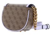 GUESS Izzy Mini Crossbody Flap Latte Logo / Lavender GUESS Izzy Mini Crossbody Flap Latte Logo / Lavender
