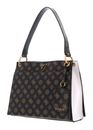 GUESS Basilea Girlfriend Satchel Mocha Logo
