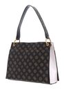 GUESS Basilea Girlfriend Satchel Mocha Logo