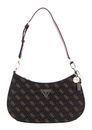 GUESS Noelle Top Zip Shoulder Bag Brown