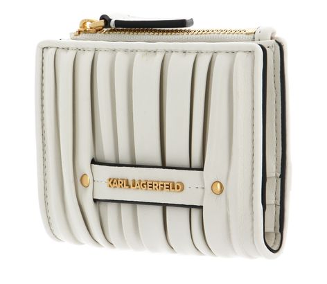 KARL LAGERFELD K / Kushion Bifold Wallet Cream White
