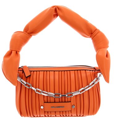 KARL LAGERFELD K / Kushion Knotted Shoulder Bag Mock Orange