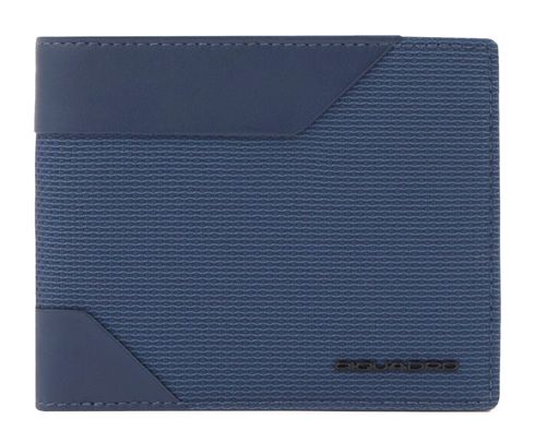 PIQUADRO Gia Men Wallet With Zipped Coin RFID Blu