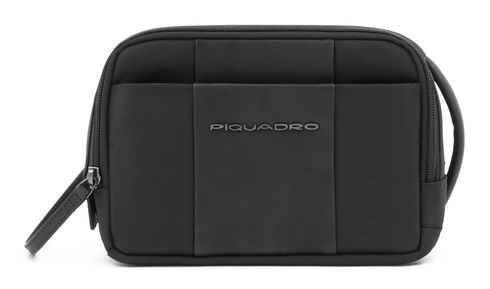 PIQUADRO Brief2 Beauty Case With Wide Opening Nero